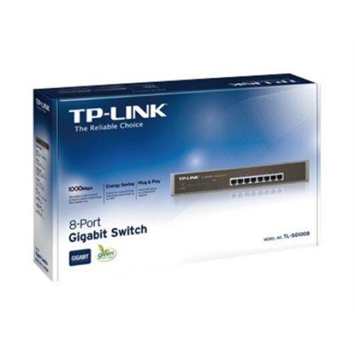 TP-LINK , 8-Port Gigabit Switch , TL-SG1008 , Unmanaged , Desktop/Rackmountable