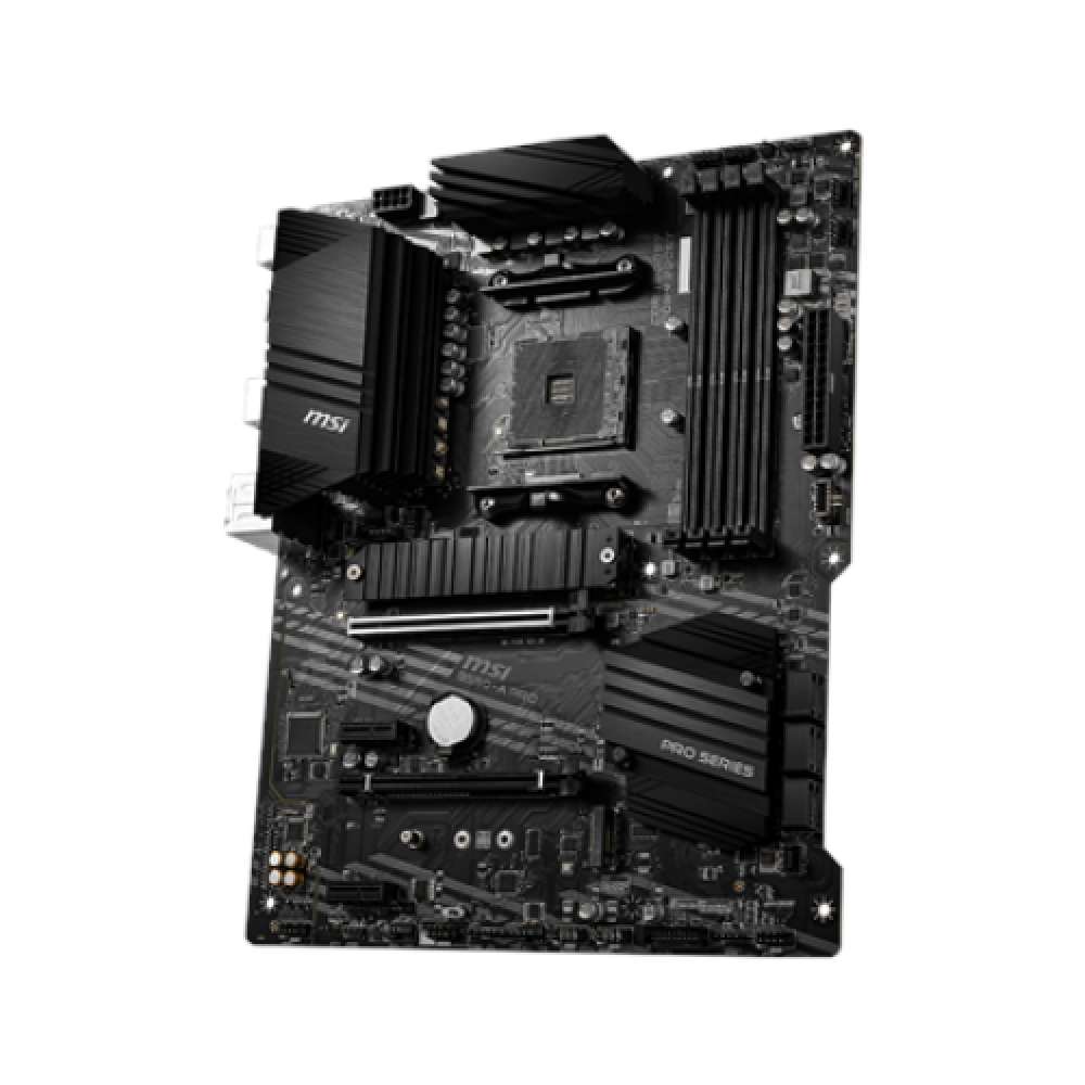 MSI , B550-A PRO , Processor family AMD , Processor socket AM4 , DDR4 DIMM , Memory slots 4 , Supported hard disk drive interfaces SATA, M.2 , Number of SATA connectors 6 , Chipset AMD B550 , ATX