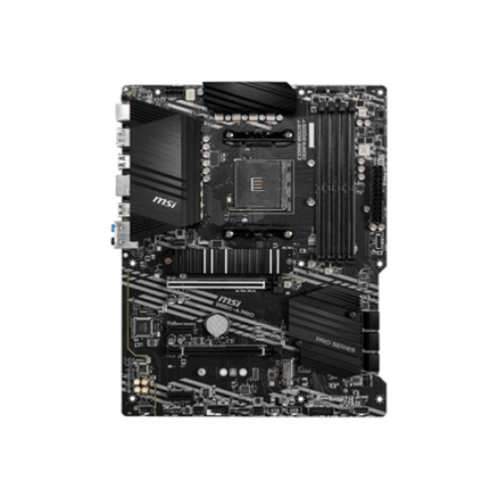 MSI , B550-A PRO , Processor family AMD , Processor socket AM4 , DDR4 DIMM , Memory slots 4 , Supported hard disk drive interfaces SATA, M.2 , Number of SATA connectors 6 , Chipset AMD B550 , ATX