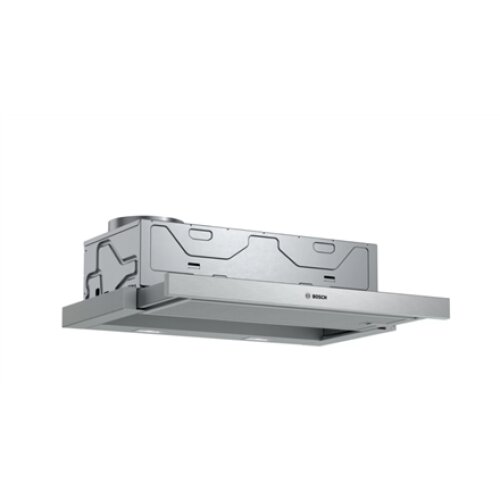 Bosch Hood Serie 4 DFM064A53 Telescopic, Energy efficiency class A, Width 60 cm, 270 m³/h, Push Buttons, Silver, LED, Made in Germany