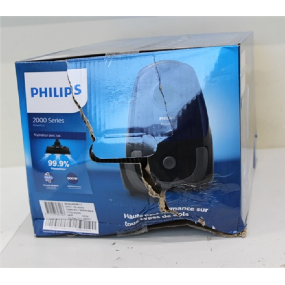 SALE OUT. Philips FC8240/09 Bagged vacuum cleaner, Blue/Black , Philips , Vacuum cleaner , FC8240/09 , Bagged , Power 900 W , Dust capacity 3 L , Blue/Black , DAMAGED PACKAGING