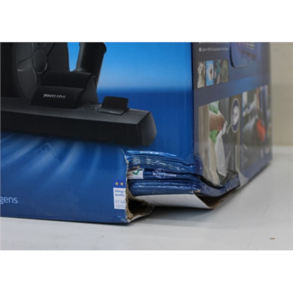 SALE OUT. Philips FC8240/09 Bagged vacuum cleaner, Blue/Black , Philips , Vacuum cleaner , FC8240/09 , Bagged , Power 900 W , Dust capacity 3 L , Blue/Black , DAMAGED PACKAGING