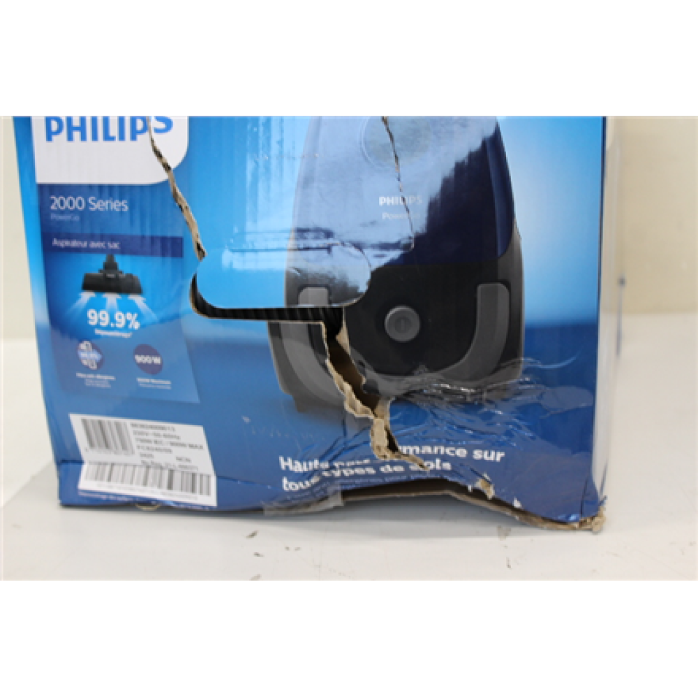 SALE OUT. Philips FC8240/09 Bagged vacuum cleaner, Blue/Black , Philips , Vacuum cleaner , FC8240/09 , Bagged , Power 900 W , Dust capacity 3 L , Blue/Black , DAMAGED PACKAGING