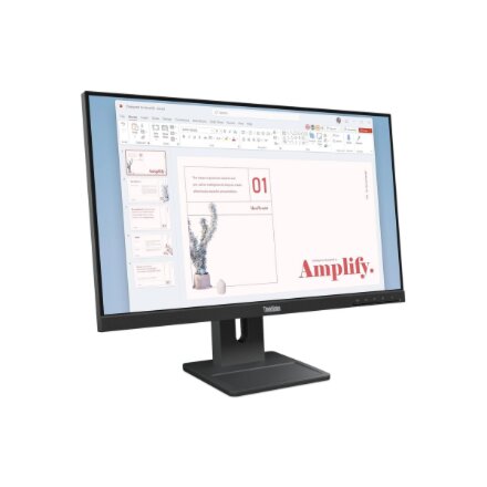 Lenovo , ThinkVision E24-40 , 23.8 , IPS , 16:9 , 100 Hz , 4 ms , 1920 x 1080 pixels , 250 cd/m² , HDMI ports quantity 1 , Raven Black , Warranty 36 month(s)