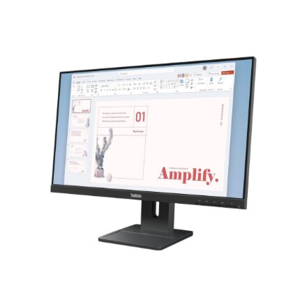 Lenovo , ThinkVision E24-40 , 23.8 , IPS , 16:9 , 100 Hz , 4 ms , 1920 x 1080 pixels , 250 cd/m² , HDMI ports quantity 1 , Raven Black , Warranty 36 month(s)