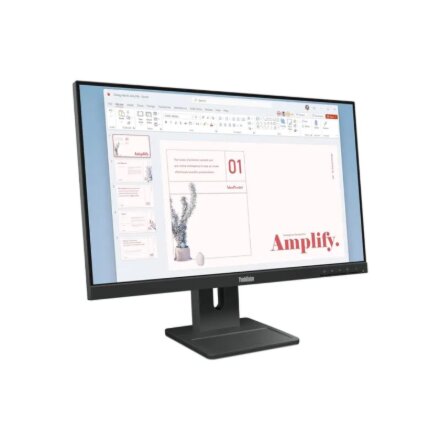 Lenovo , ThinkVision E24-40 , 23.8 , IPS , 16:9 , 100 Hz , 4 ms , 1920 x 1080 pixels , 250 cd/m² , HDMI ports quantity 1 , Raven Black , Warranty 36 month(s)