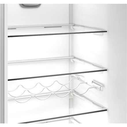Whirlpool Refrigerator , WHK 25404 XP4E , Energy efficiency class E , Free standing , Combi , Height 203.5 cm , No Frost system , Fridge net capacity 249 L , Freezer net capacity 106 L , 37 dB , Silver