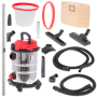 Camry , Professional industrial Vacuum cleaner , CR 7045 , Bagged , Wet suction , Power 3400 W , Dust capacity 25 L , Red/Silver