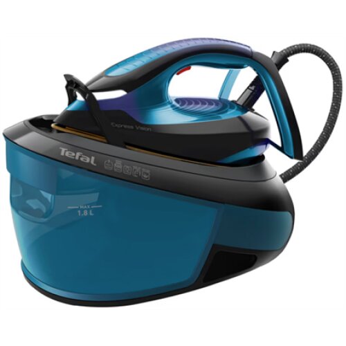TEFAL Ironing System , SV8151 Express Vision , 2800 W , 1.8 L , 7 bar , Auto power off , Vertical steam function , Calc-clean function , Blue/Black