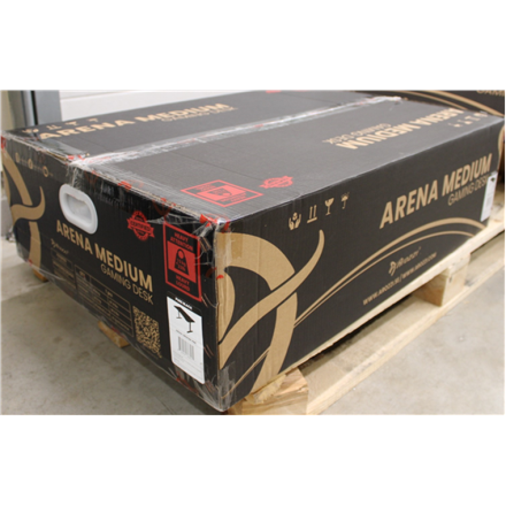 SALE OUT. , Arozzi Gaming Desk , Arena Medium , Pure Black , DAMAGED PACKAGING AND LAMINATE. SCRATCHED PARTS AND TABLE TOP. , 24 month(s)