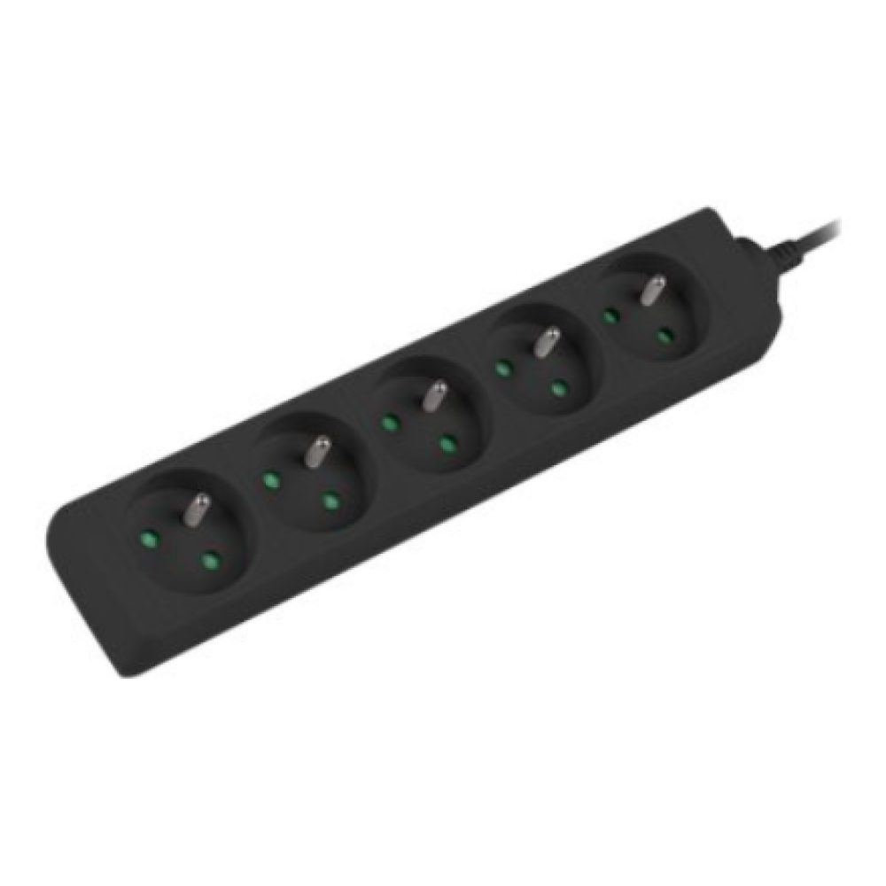 PS0-05E-0300-BK Lanberg Cable Power Strip, 5X French Outlets Quality-Grade Copper, 3 m , PS0-05E-0300-BK