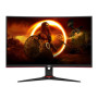 AOC , Curved Gaming Monitor , C24G2AE/BK , 23.6 , VA , FHD , 16:9 , 165 Hz , 1 ms , 1920×1080 , 250 cd/m² , HDMI ports quantity 2 , Black/Red , Warranty 36 month(s)