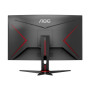 AOC , Curved Gaming Monitor , C24G2AE/BK , 23.6 , VA , FHD , 16:9 , 165 Hz , 1 ms , 1920×1080 , 250 cd/m² , HDMI ports quantity 2 , Black/Red , Warranty 36 month(s)