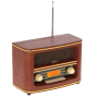 Adler , AD 1187 , Retro Radio , AUX in , Wooden , Alarm function