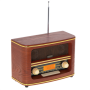Adler , Retro Radio , AD 1187 , Alarm function , AUX in , Wooden