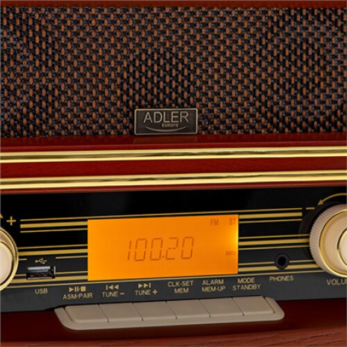 Adler , Retro Radio , AD 1187 , Alarm function , AUX in , Wooden