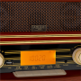 Adler , Retro Radio , AD 1187 , Alarm function , AUX in , Wooden
