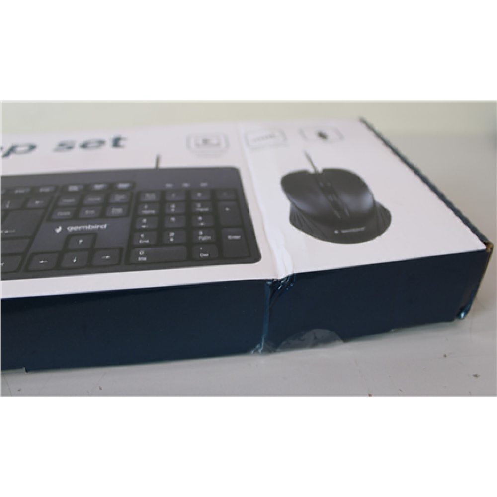 SALE OUT. Gembird KBS-UM-04 Multimedia desktop set, black, US-Layout , SALE OUT. , Gembird , Multimedia desktop set , KBS-UM-04 , USB Keyboard , Wired , Mouse included , US , Black , DAMAGED PACKAGING