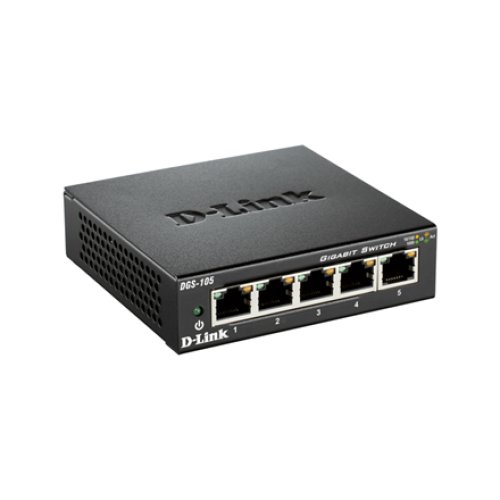 D-Link , Ethernet Switch , DGS-105/E , Unmanaged , Desktop , Gigabit Ethernet (copper) ports quantity 5