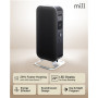 Mill , Heater , AB-H1000DN , Oil Filled Radiator , 1000 W , Number of power levels 3 , Suitable for rooms up to 12-16 m² , Black