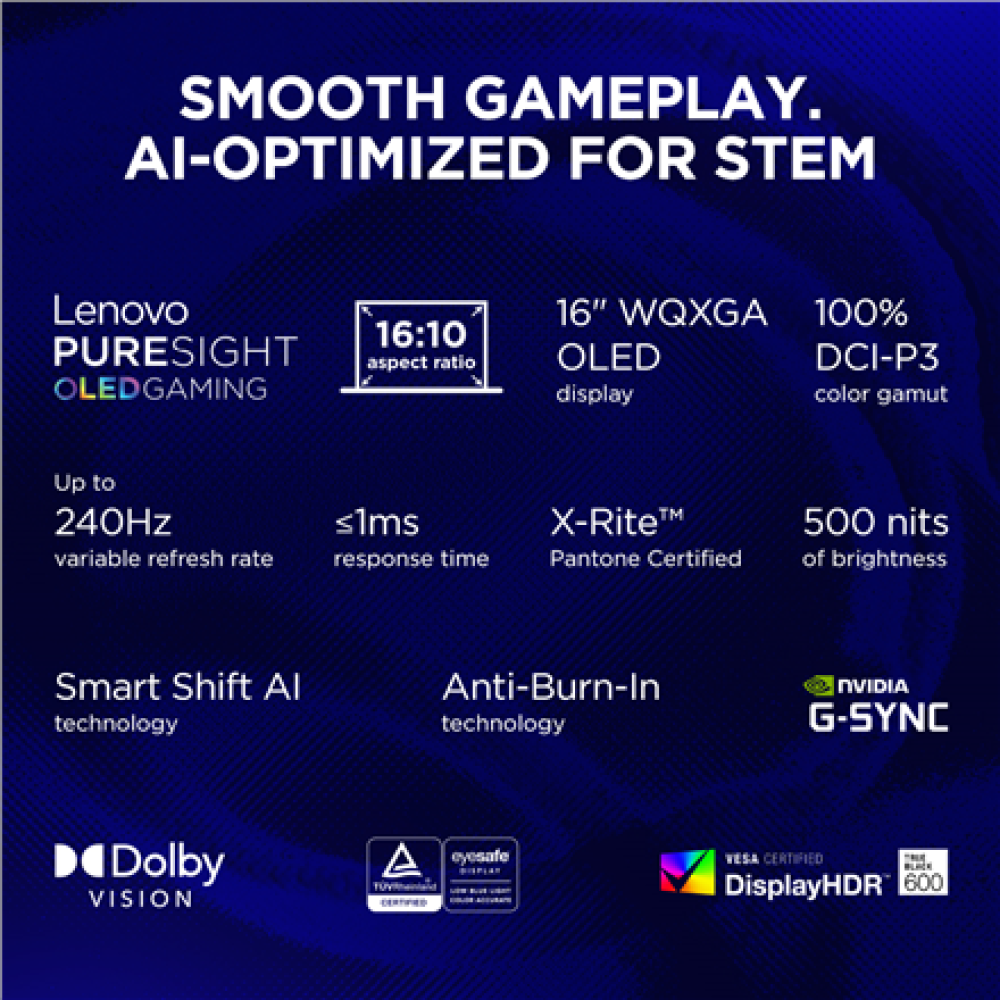 83KY000YMX Lenovo Legion 7 16IAX10 , Glacier White , 16 , OLED , WQXGA , 2560 x 1600 pixels , Intel Core Ultra 9 , 275HX , 32 GB , CSODIMM DDR5 , Solid-state drive capacity 2000 GB , NVIDIA GeForce RTX 5070 , GDDR7 , 8 GB , Windows 11 Home , 802.11be , Bluetooth ver