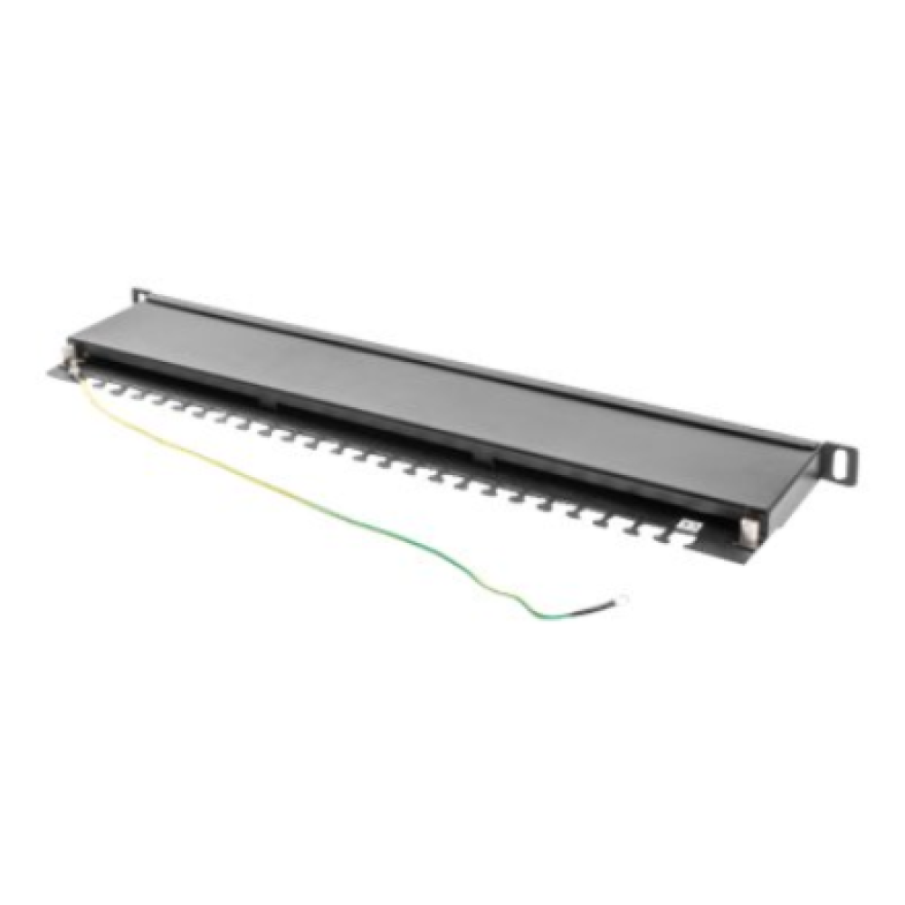 Lanberg , Patch panel 24 port 0.5U 19 CAT.5E FTP with cable organizer shielded , PPS5-0024-B
