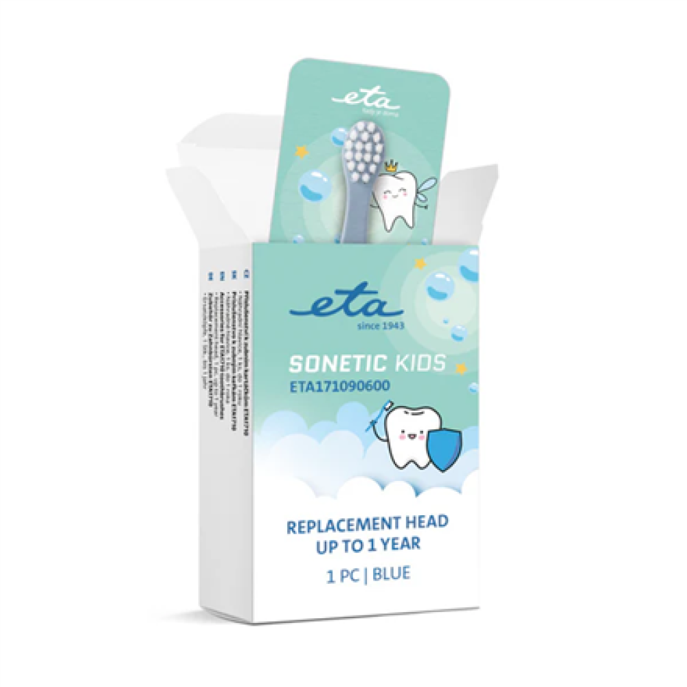ETA Sonetic Kids 171090600 , Heads , For kids , Number of brush heads included 1 , Blue