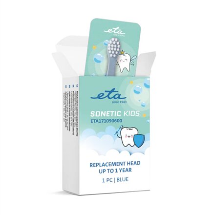 ETA Sonetic Kids 171090600 , Heads , For kids , Number of brush heads included 1 , Blue