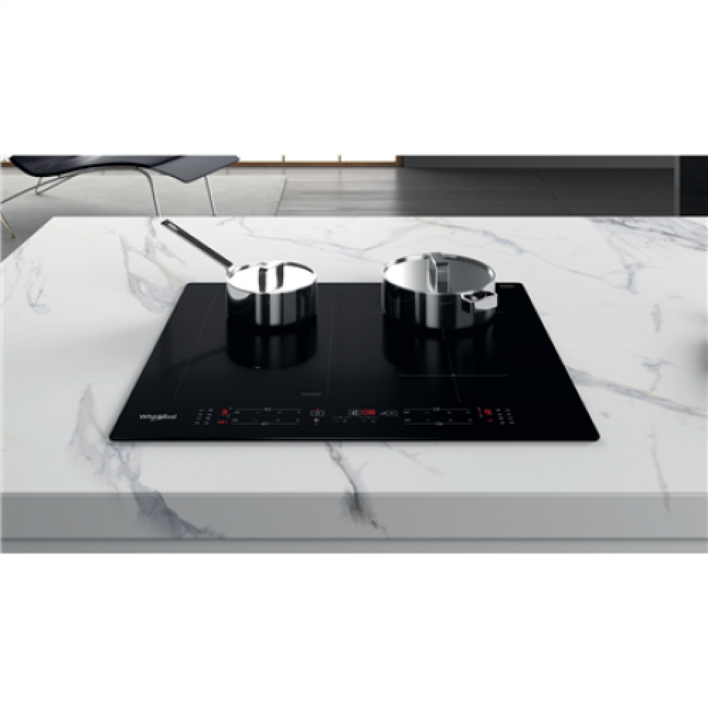 Whirlpool WL B8160 NE Induction Glass Ceramic Hob, Number of burners/cooking zones 4, Electronic, Timer, Black