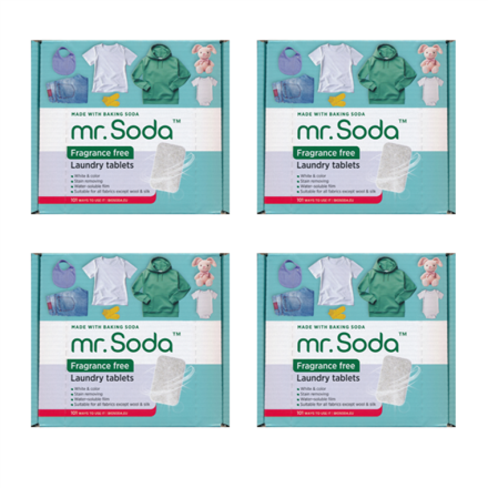 SODA mr. Soda Laundry tablets FRAGRANCE FREE 4 x 30 pcs