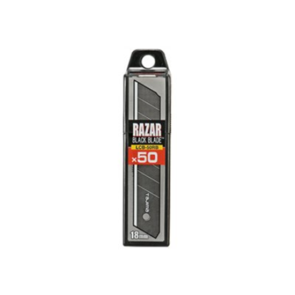 Tajima , Snap-off Blades Razar Black, 18mm , 50 pc(s)