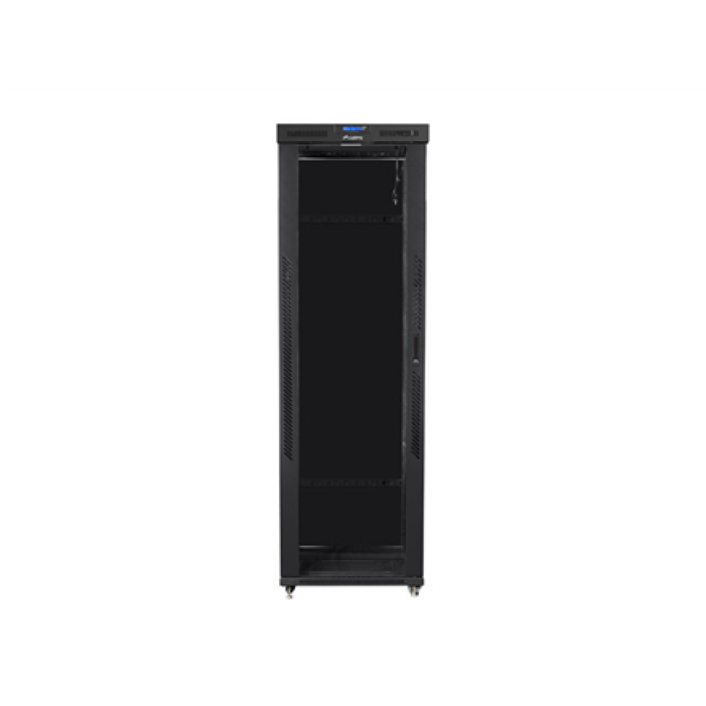 Lanberg , Rack cabinet 19 free-standing 47U/800x1200 (flat pack) with glass door, LCD , FF01-8247-12BL , Black