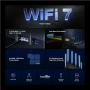 Mercusys BE6500 Dual-Band Wi-Fi 7 Router , MR37BE , 802.11be , 688/5760 Mbit/s , Ethernet LAN (RJ-45) ports 3 , Mesh Support No , MU-MiMO No , No mobile broadband , Antenna type Fixed Omni-Directional Antennas