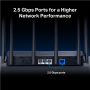 Mercusys BE6500 Dual-Band Wi-Fi 7 Router , MR37BE , 802.11be , 688/5760 Mbit/s , Ethernet LAN (RJ-45) ports 3 , Mesh Support No , MU-MiMO No , No mobile broadband , Antenna type Fixed Omni-Directional Antennas