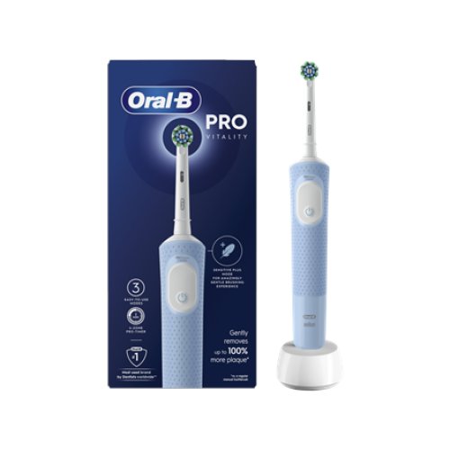 Oral-B , Electric Toothbrush , Vitality Pro , Rechargeable , For adults , Number of brush heads included 1 , Number of teeth brushing modes 3 , Blue