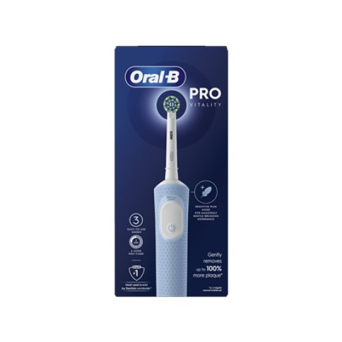 Oral-B , Electric Toothbrush , Vitality Pro , Rechargeable , For adults , Number of brush heads included 1 , Number of teeth brushing modes 3 , Blue