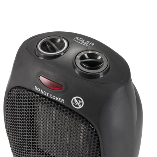 Adler , AD 7702 , Fan Heater , 1500 W , Number of power levels 2 , Black