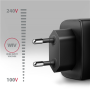 AXAGON GaN wallcharger 2x port (USB-A + USB-C), PD3.0/PPS/QC4+/SFC2.0/AFC/SCP/FCP/Apple, 45W , ACU-PQ45