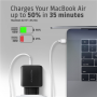 AXAGON GaN wallcharger 2x port (USB-A + USB-C), PD3.0/PPS/QC4+/SFC2.0/AFC/SCP/FCP/Apple, 45W , ACU-PQ45