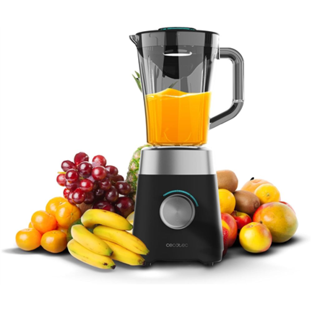 Cecotec Blender , Power Black Titanium 1300MAX B , Tabletop , 1300 W , Jar material Plastic , Jar capacity 1.5 L , Ice crushing , Black