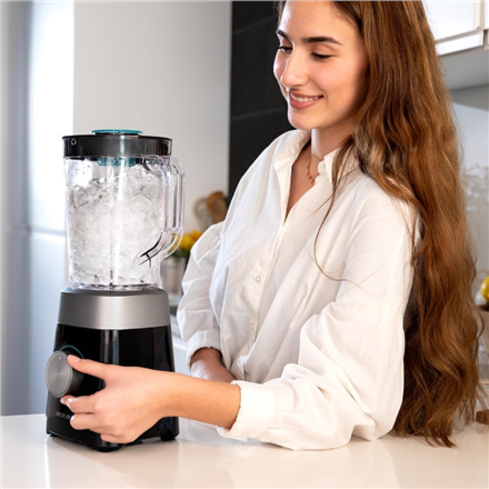 Cecotec Blender , Power Black Titanium 1300MAX B , Tabletop , 1300 W , Jar material Plastic , Jar capacity 1.5 L , Ice crushing , Black