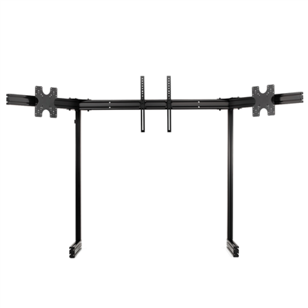Next Level Racing Floor stand , ELITE Free Standing Triple Monitor Stand , Fully adjustable and customizable , 21-43 , Black