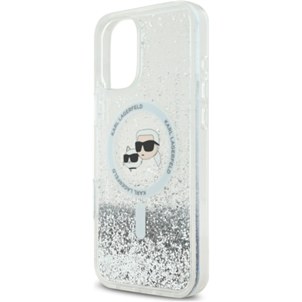Karl Lagerfeld , KLHMP16MLGKCSGH , Back cover , iPhone 16 Plus , Apple , TPU/PC , Transparent