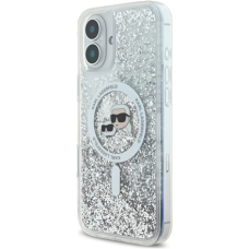 Karl Lagerfeld , KLHMP16MLGKCSGH , Back cover , iPhone 16 Plus , Apple , TPU/PC , Transparent