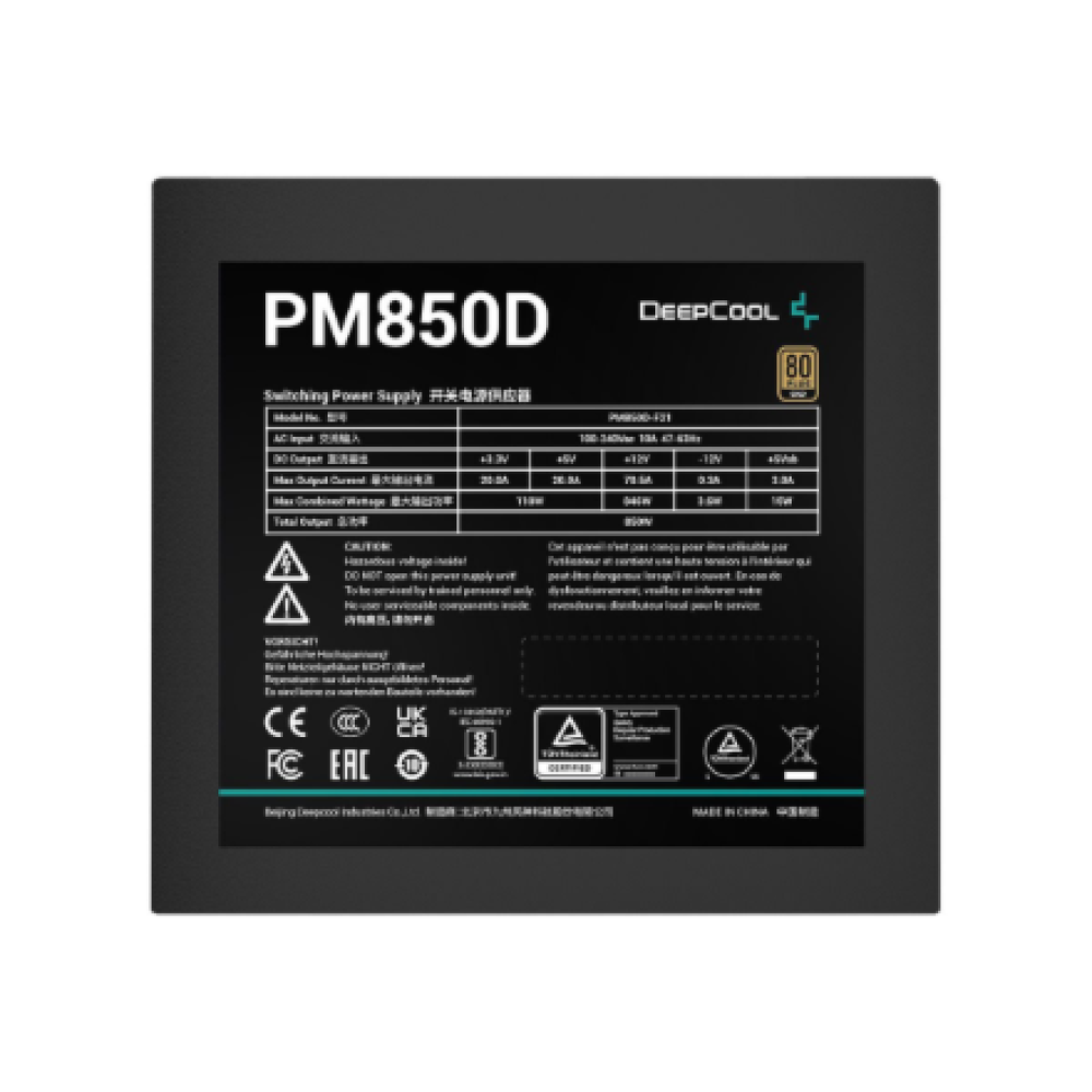 Deepcool , PM850D 80 PLUS GOLD , 850 W