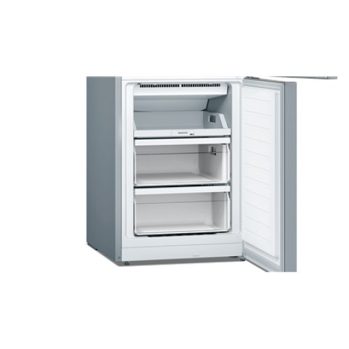 Bosch , KGN33NLEB , Serie 2 Refrigerator , Energy efficiency class E , Free standing , Combi , Height 176 cm , No Frost system , Fridge net capacity 193 L , Freezer net capacity 89 L , 42 dB , Stainless steel