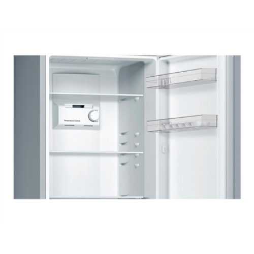 Bosch , KGN33NLEB , Serie 2 Refrigerator , Energy efficiency class E , Free standing , Combi , Height 176 cm , No Frost system , Fridge net capacity 193 L , Freezer net capacity 89 L , 42 dB , Stainless steel