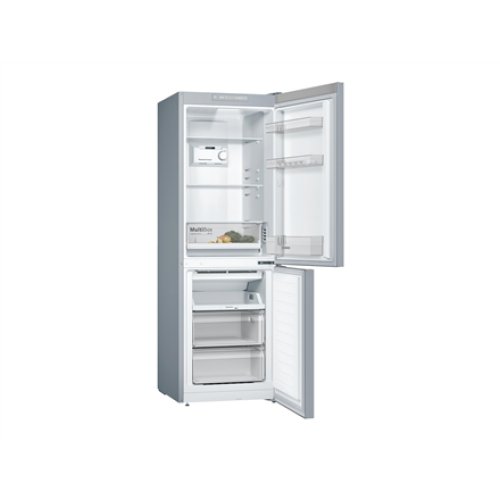 Bosch , KGN33NLEB , Serie 2 Refrigerator , Energy efficiency class E , Free standing , Combi , Height 176 cm , No Frost system , Fridge net capacity 193 L , Freezer net capacity 89 L , 42 dB , Stainless steel