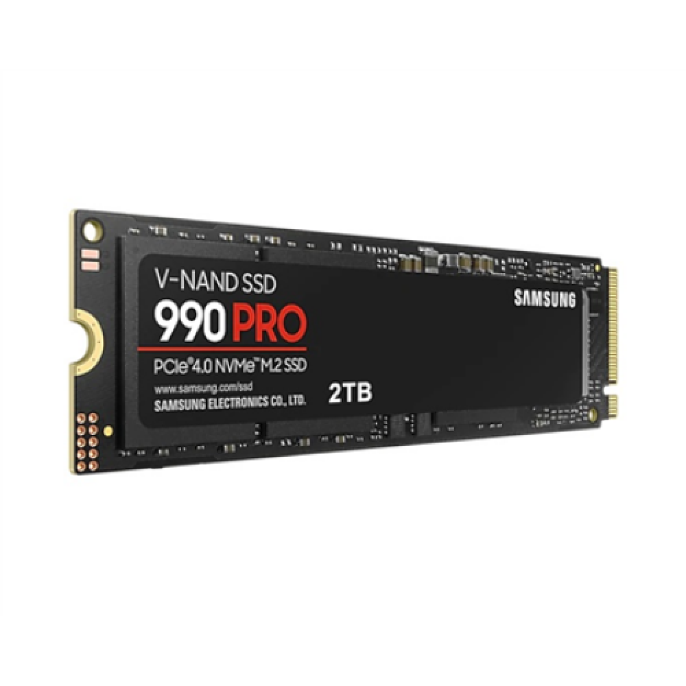 Samsung , 990 PRO , 2000 GB , SSD form factor M.2 2280 , Solid-state drive interface PCIe Gen4x4 , Read speed 7450 MB/s , Write speed 6900 MB/s