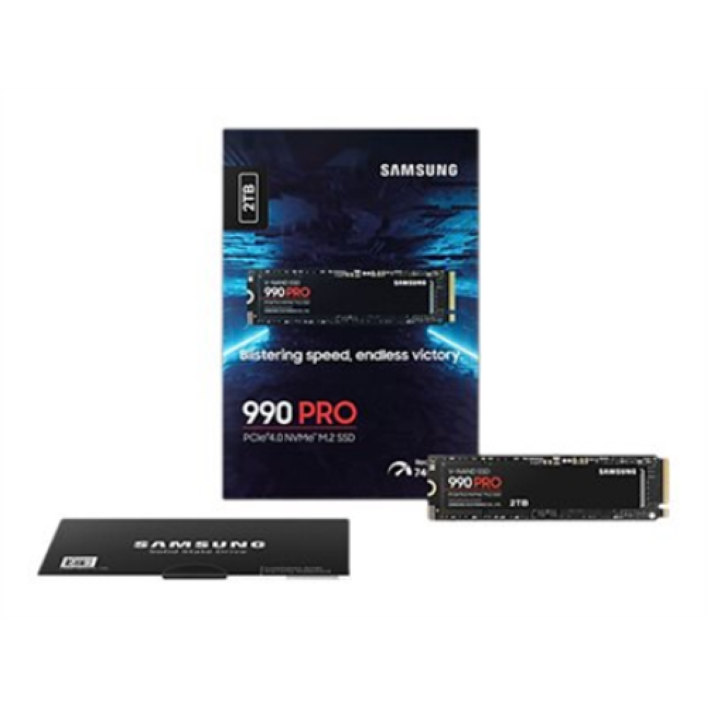 Samsung , 990 PRO , 2000 GB , SSD form factor M.2 2280 , Solid-state drive interface PCIe Gen4x4 , Read speed 7450 MB/s , Write speed 6900 MB/s